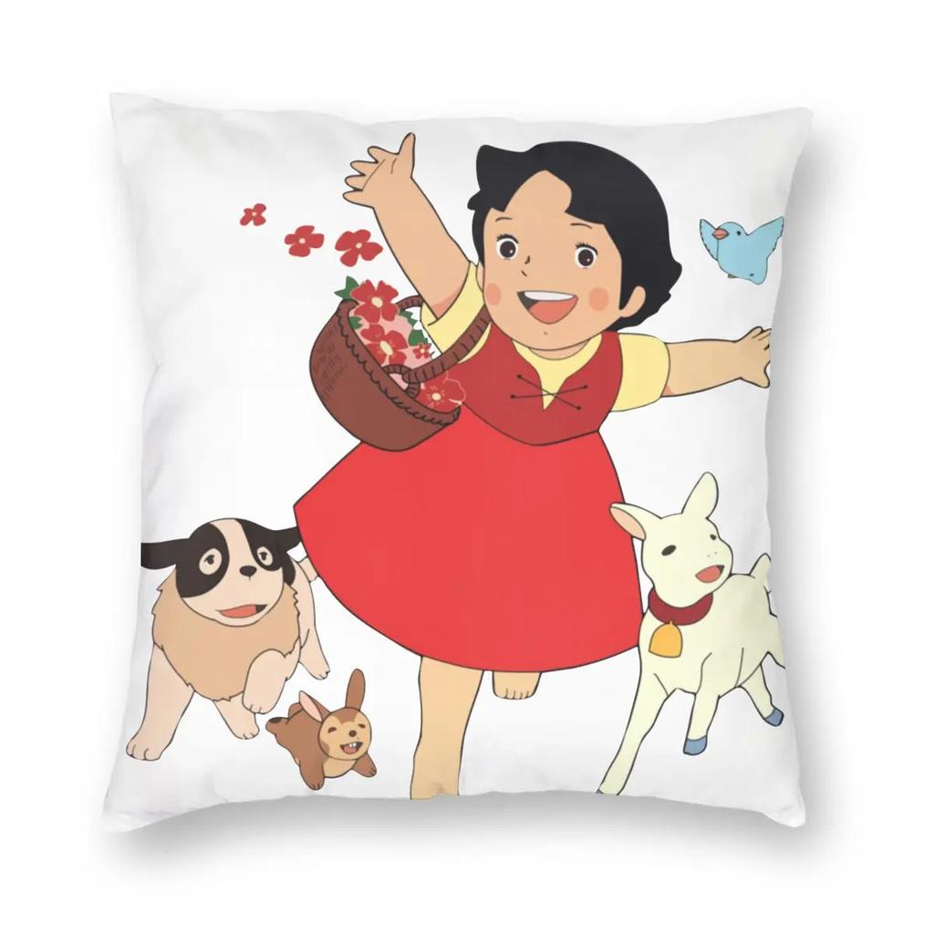 Хайди Девочка из Альп Наволочка для декоративной подушки Декоративная подушка Коза Аниме Смешные Чехлы для подушек