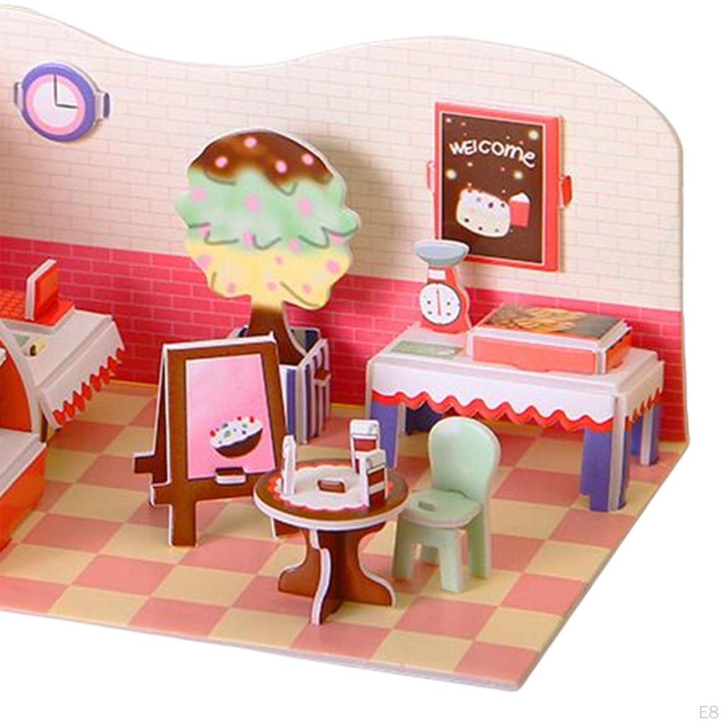 Модели зданий DIY Наборы Бумага и Пенопласт, Творческое Хобби, 3D Пазлы Игрушки для Детей,