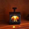 Ретро Мини Светодиодная Лампа Камин Креативный Электронный Светильник Свеча Рождественский Хэллоуин Декор