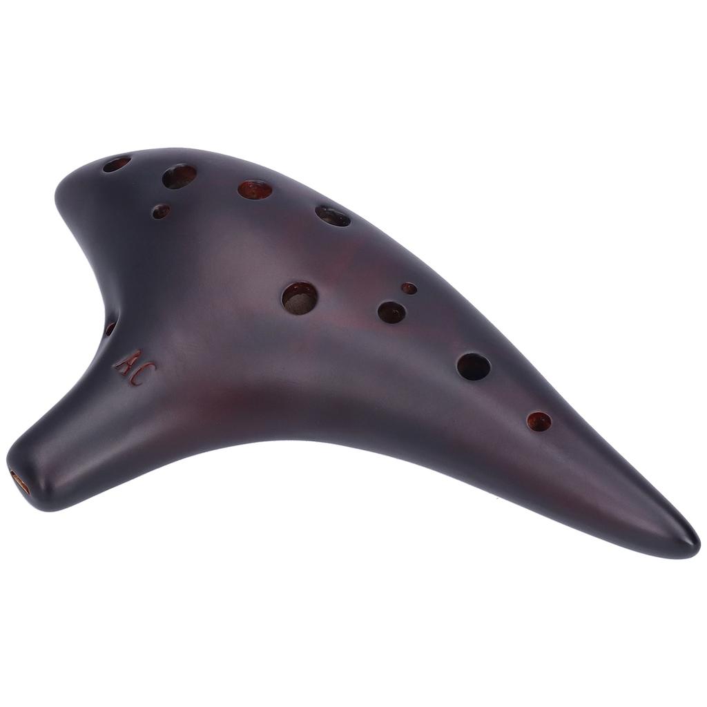 12‑Hole Alto C Ocarina Dolomite Shell Classic Flute Instruments for Professional Beginner