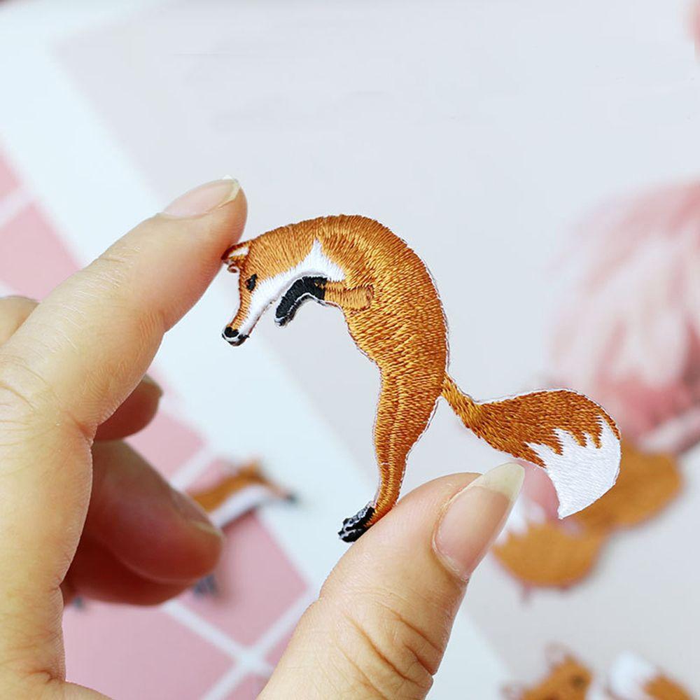 Сделай сам аппликация лиса одежда ткань нашивка швейные принадлежности отделка