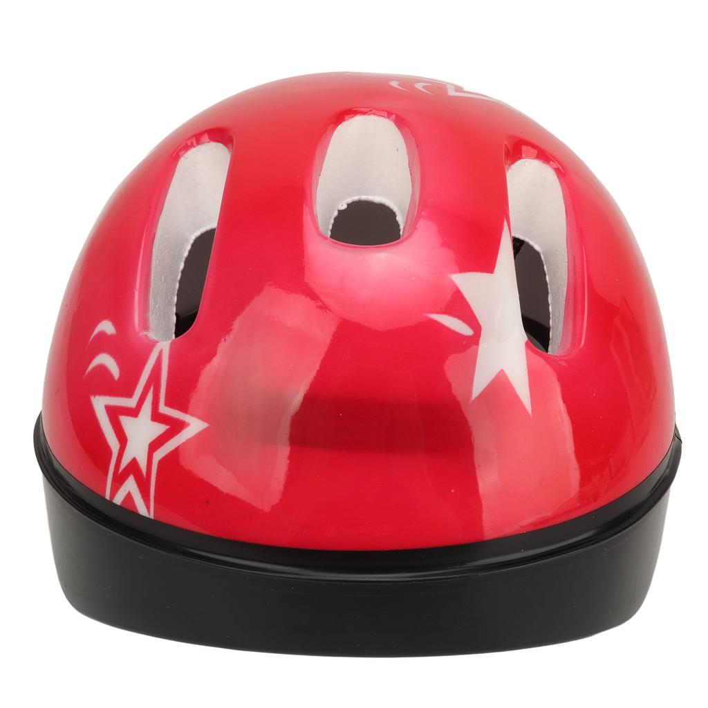 Skateboard Cycling Helmet for Kids Lightweight Adjustable Ventilation Bicycle Helmet for Children Red