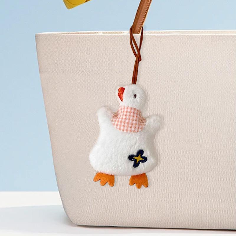 1 шт. брелок для ключей с изображением мультфильма, подвесной декор, милая сумка, брелок, креативная кукла-животное, плюшевая бирка против потери