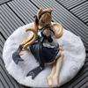 Обычная виртуальная Vtuber Сад Серена Статуэтка горничной с кошачьими ушками Аниме Статуэтка кошкодевочки Декор для корпуса ПК Настольное украшение Коллекционная модель
