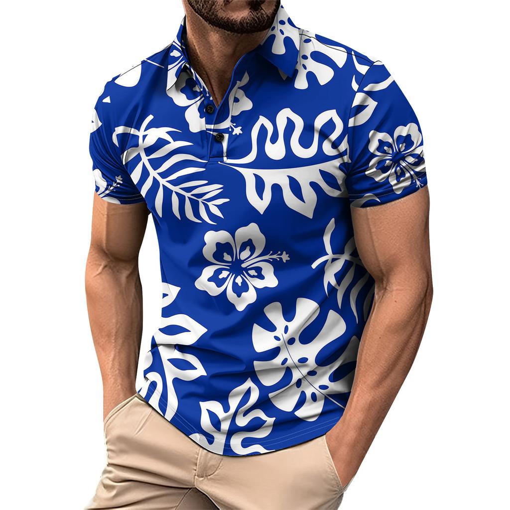Men's Summer Leisure Culture Breathable Short Sleeved Shirt Top