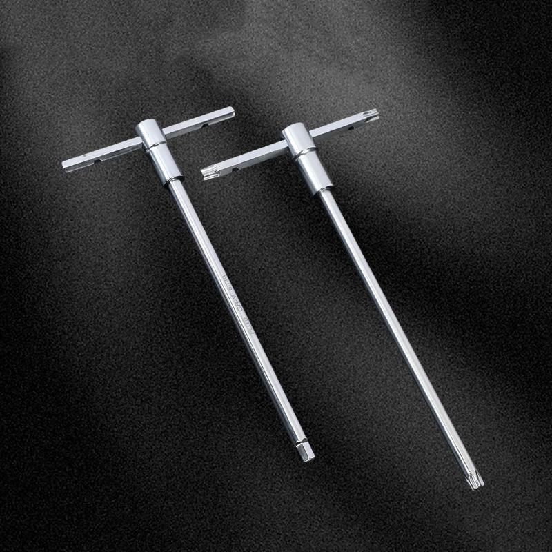 Регулируемый раздвижной Т-образный Torx ключ Высокой твердости Шестигранник 2-5 мм T8-T20 Инструмент для ремонта промышленного оборудования