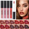 12-Color Lip Glaze, Matte Liquid Lipstick, Waterproof Matte Non-stick Cup Long-lasting Lip Gloss Lip Oil