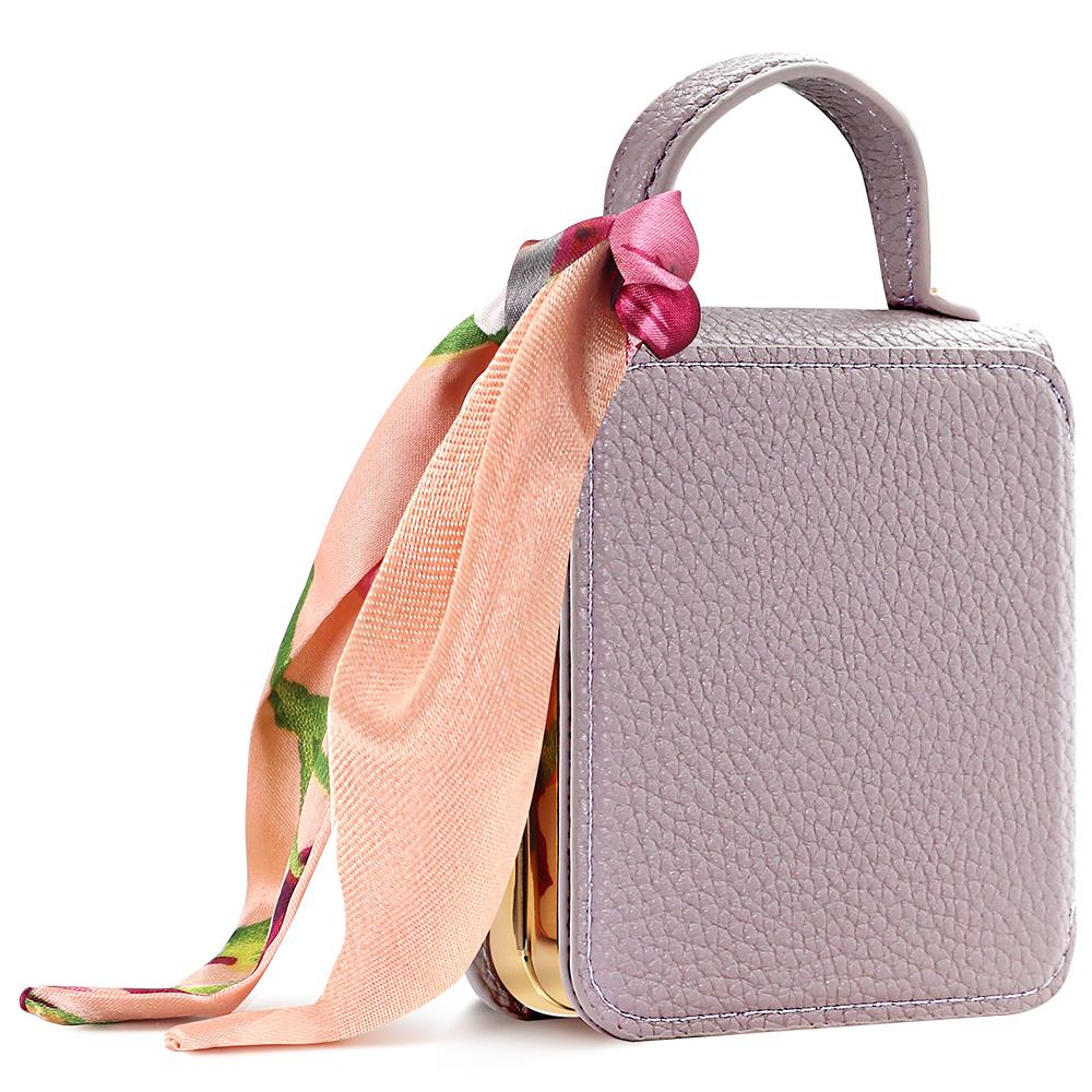 For Samsung Galaxy Z Flip7 5G Case PU Leather+PC Tote Phone Cover with Mirror