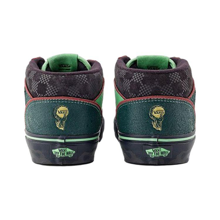 Vans Кроссовки унисекс Half Cab Year of the Dragon, черные, зеленые VN000DZ3YJ7