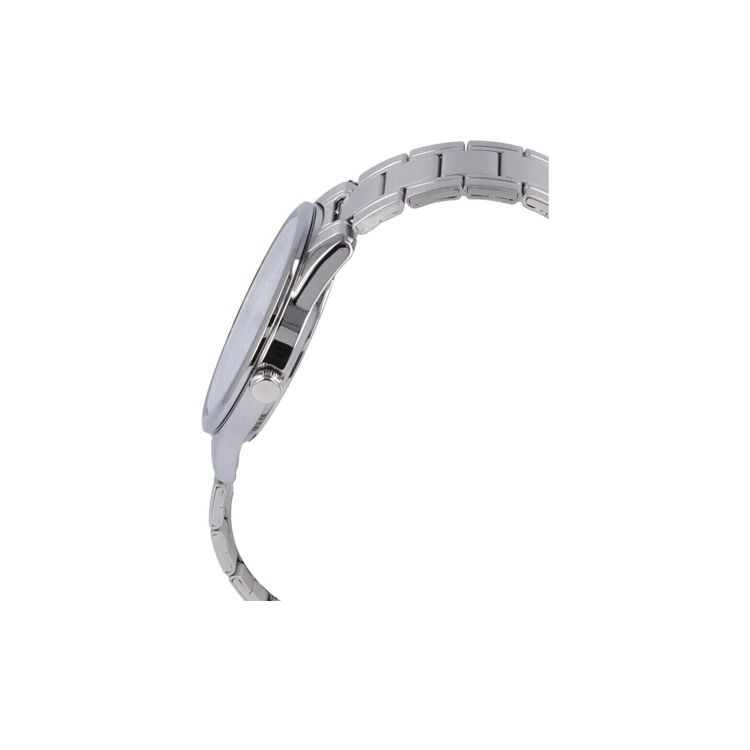 Casio Стандартная серия Классические Минималистичные Круглые Часы Ретро Деловая Мода Кварцевый Механизм Ремешок из Нержавеющей Стали Мужские часы Серебристые MTP-V005D-7B5