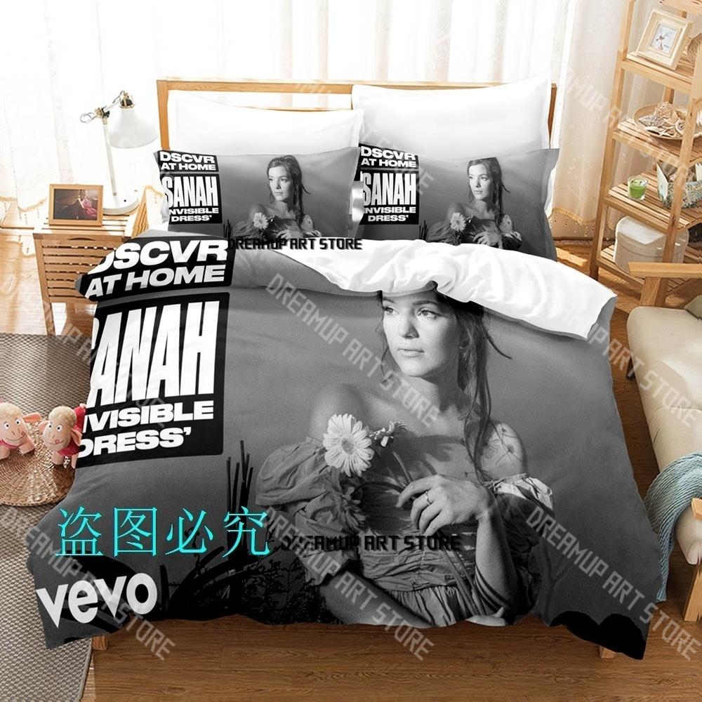 Модный комплект постельного белья Sanah Singer Односпальный Двуспальный Полный Queen King Размер Комплект постельного белья Детская спальня Комплекты пододеяльников Комплект простыней