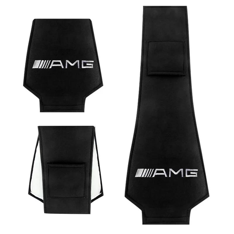 2Pcs Car Seat Back Headrest Pillow Storage Bag Dustproof Cover Stickers For Mercedes Benz AMG W204 W213 W205 W211 W212 W176 LR1