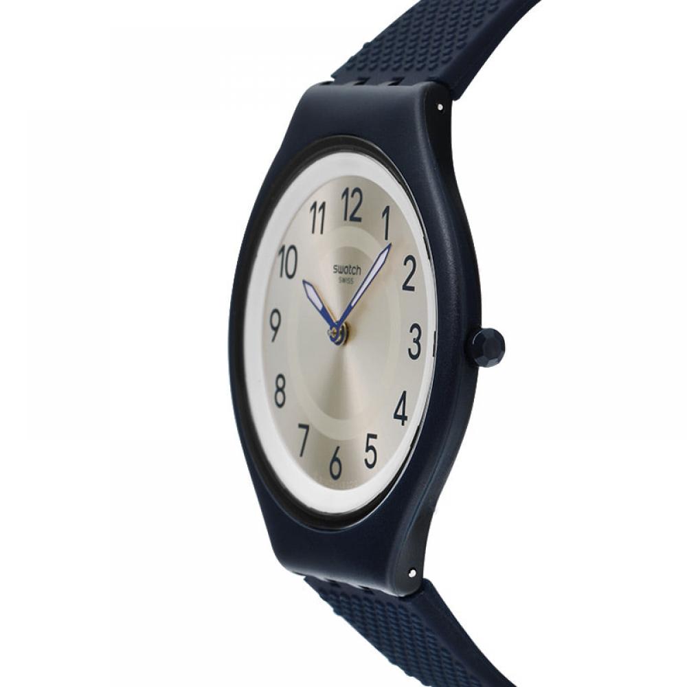 Swatch Svun101 Кожаный Скиннайт Мужские S Уретановые Часы