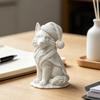 Скандинавский стиль Украшение 3D-печатная фигурка волка, Милая рождественская статуэтка животного с шапкой и шарфом Санты для раскрашивания DIY, для стола, камина