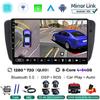 Android 14 Автомобильное радио для Seat Ibiza 6j 2009 - 2012 Мультимедийный видеоплеер QLED сенсорный экран GPS-навигация Carplay Auto Stereo