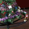 Christmas Tree Decor Train Track Frame Railway Car Sound Light Rail Car Festival Gifts Christmas Train Electric Toy Random Color