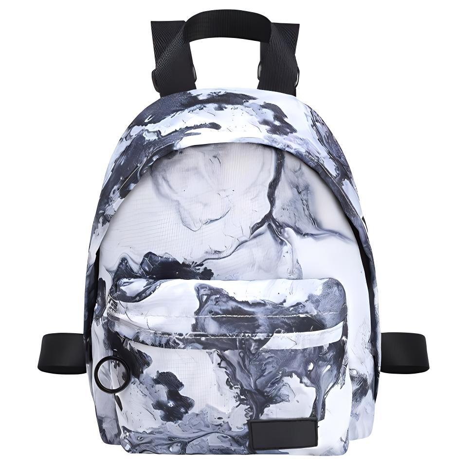 Anta Student Fashion Trend Zipper Backpack Mini Unisex Backpacks Ink-Color 992138151-2