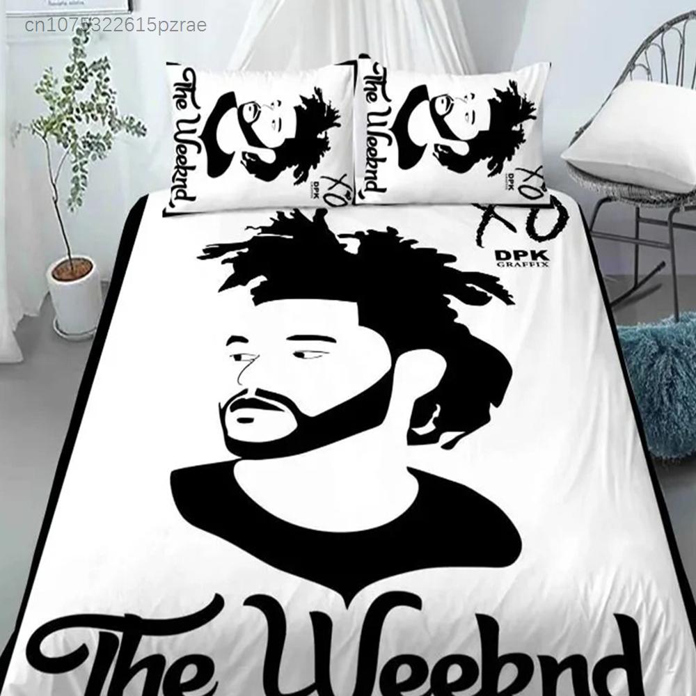 XO The Weeknd Комплекты постельного белья Изысканный набор постельных принадлежностей Пододеяльник Комплект одеяла Постельное белье Роскошный подарок на день рождения