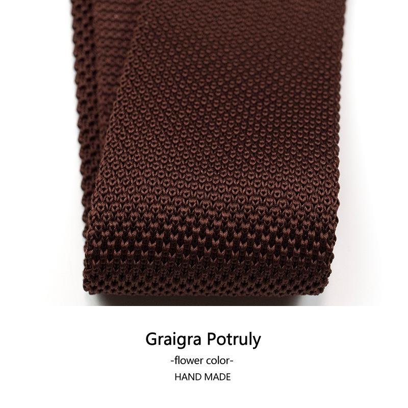 Темно-зеленый маленький галстук 5 см узкий вариант кофейного цвета ретро полосатый британский японский прилив плоский вязаный галстук