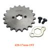 420 10T 11T 12T 13T 14T 15T 16T 17T 18T 19T Tooth 17mm Front Engine Sprocket for 50-125cc Motorcycle Pit Dirt Bike ATV Go Kart
