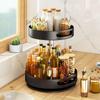Прочная вращающаяся полка для специй на кухню для масла, соли, соевого соуса и уксуса