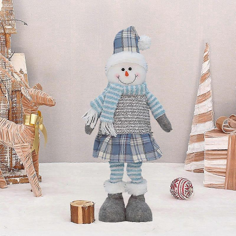 Рождественские украшения Рождественские куклы Раздвижные куклы Санта-Клауса Рождественские куклы снеговики