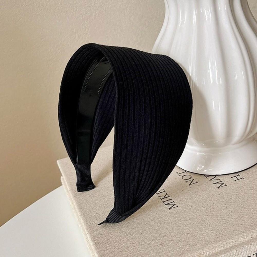 High-End Turban Headband Soft Head Band Trendy Wide Knitting Hairbands Hair Accessories