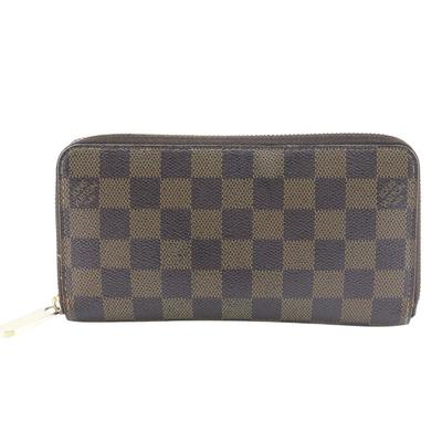 Кошелек Zippy Purse N60015 Коричневый холст Damier унисекс Б/у
