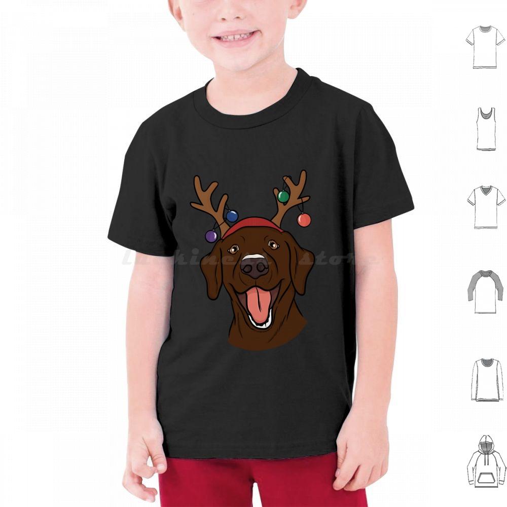 Christmas Chocolate Lab Classic T Shirt Men Women Kids 6xl