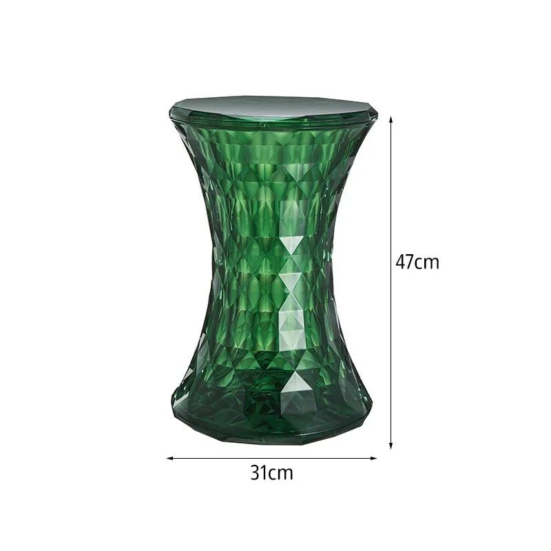 Хрустальный табурет, простой, цветной, прозрачный, для ванной, для дома, табурет для чистки обуви, креативные короткие табуреты, креативные, современные