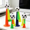 6Pcs Football Trumpet Toy Loud Sound Soccer Horn Plastic Stadium Horn Noise Maker Cheering Toy School Sporting Events Party Favors