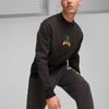 Puma Баскетбольная толстовка Franchise с буквенным принтом, повседневная, с круглым вырезом, свободная, спортивная, мужская толстовка с капюшоном, черная 622021-01
