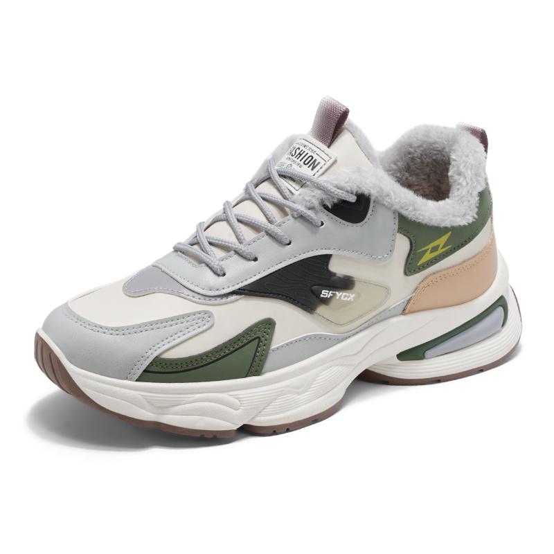 Зимняя новая повседневная спортивная обувь с кашемировой теплой толстой подошвой, водонепроницаемая хлопковая обувь, повседневная модная мужская обувь для активного отдыха