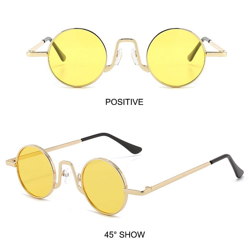 Панк Круглые Солнцезащитные Очки Разноцветные Хиппи для Вечеринки/Пляжа/Путешествий/Уличной Одежды