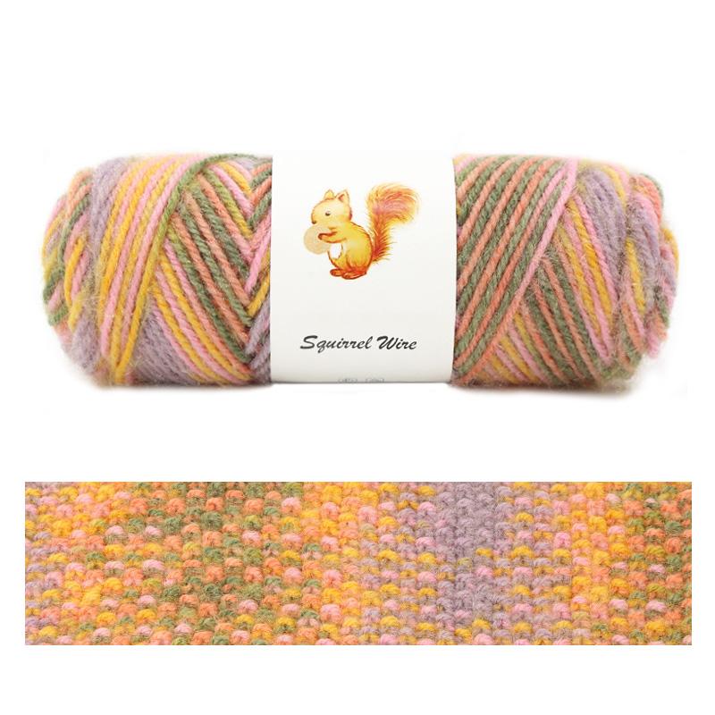 75 г/рулон пряжи Squirrel Cashmere Пряжа для шапок, шерстяная пряжа для вязания, разноцветные нитки для ручного вязания, перчатки, пряжа для вязания крючком, шарф, смешанная зима