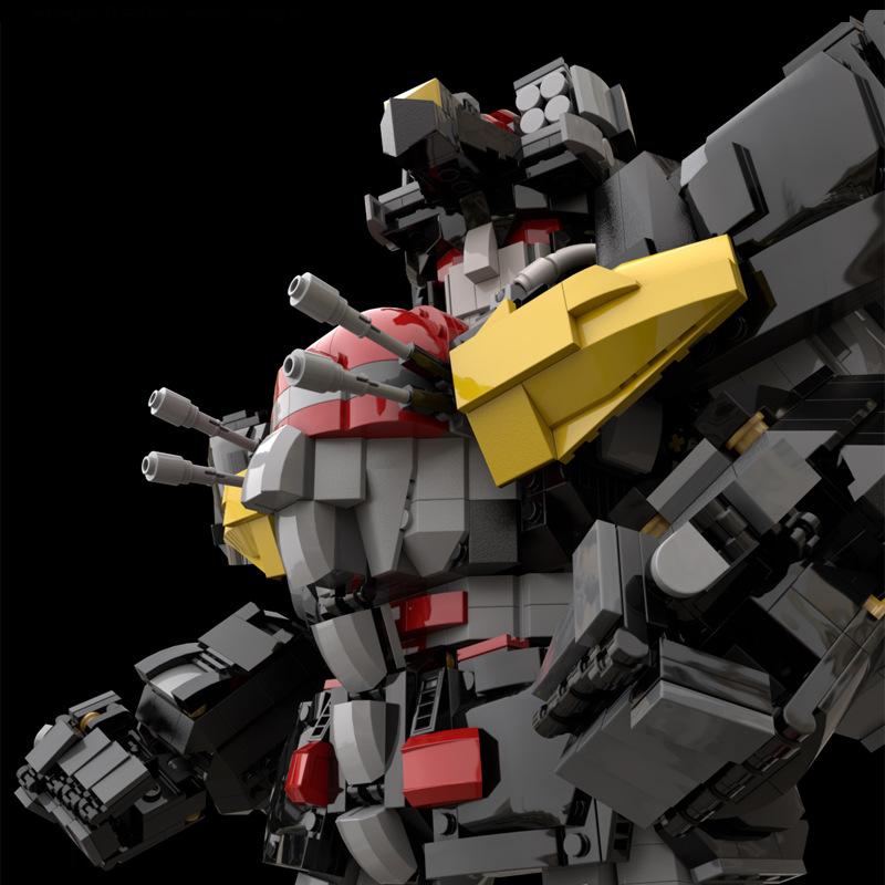 Строительный блок M, совместимый с Lego 88688, Супер Зверь Машинный Бог Разрушенный Воздух I, Боевой Робот Меха Пехота