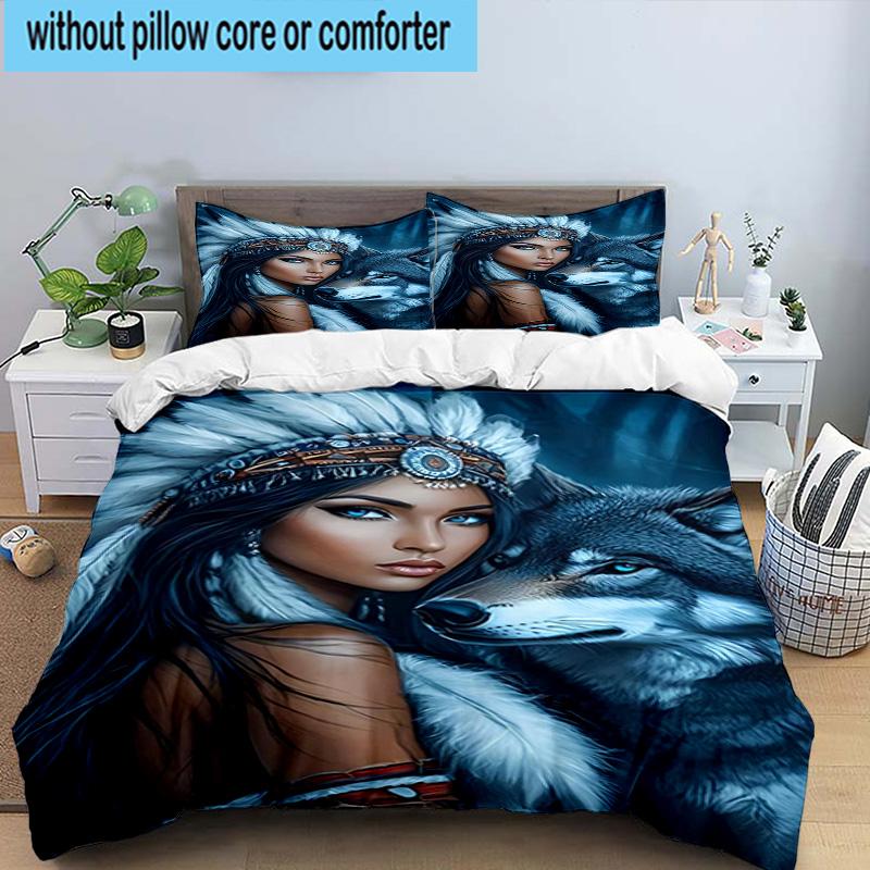 Dragon Queen's Majesty 3pcs Bedding,Including 1pc Duvet Cover And 2pcs Pillowcases Perfect for Christmas,Ideal for Bedroom, Dormitory