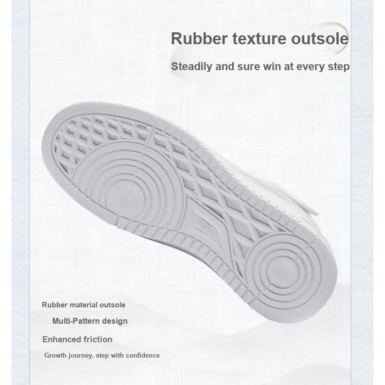 Li Ning Youth Sports Lifestyle Series Shaohua 1.5 Comfortable Trendy Durable Breathable Casual Shoes Kids Casual Shoes White YKCS118-1