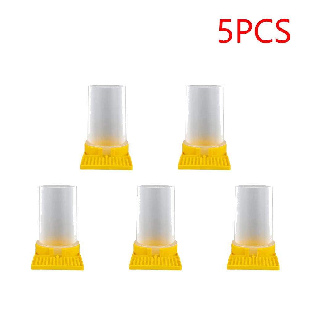 1-5Pcs Bee Feeder Drinking Water Waterer Honeycomb Bee Watering Feeder Safe Non-toxic Feeding Bee Drinker Tool Beekeeping Feeder