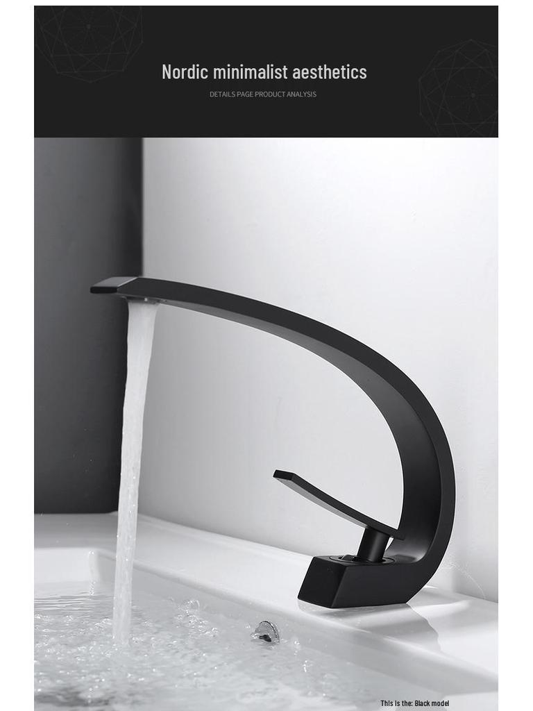 Цвет оружейного металла Латунный смеситель для раковины в ванной с краном горячей и холодной воды для умывальников и столешниц.