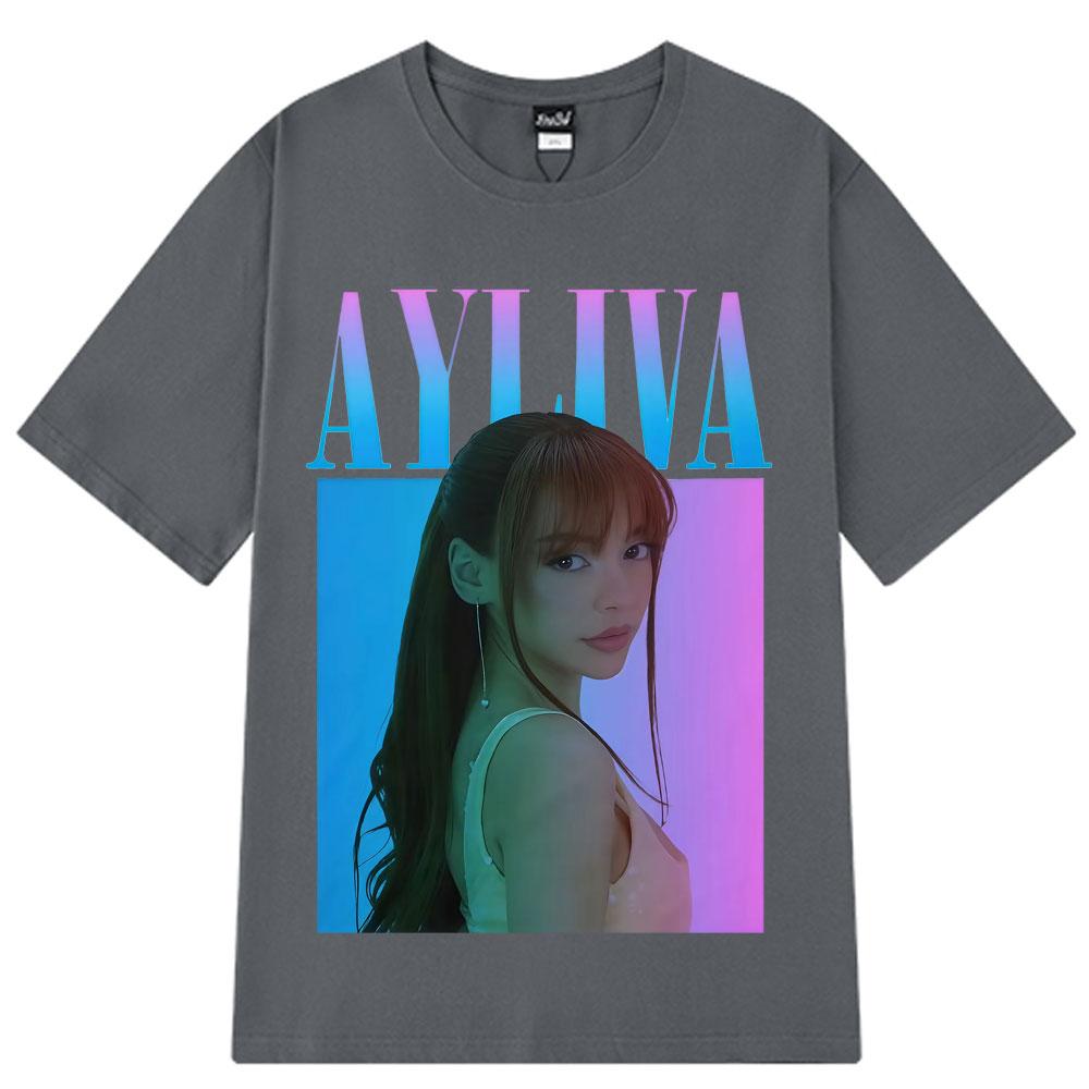 Singer Ayliva Vintage Graphic Printed Tshirt Unisexs Unisex Harajuku Tshirt Shortsleeved Loose Y2k Clothes Oversized Tshirts