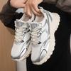2025 New Foreign Trade Casual Sports Shoes Breathable Korean Version Platform Dad Shoes Versatile Men's Shoes Student Shoes