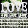 Freestanding Wood Wooden Letters Alphabet Bridal Wedding Party Home Shop Decor