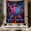 Custom Text Tapestry Manchester City Print Wall Tapestry Indoor Living Room Wall Decor