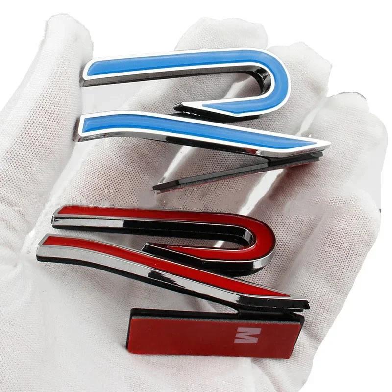 Metal for Volkswagen VW Golf 8 R LINE Beetle Passat Tiguan Jetta Car Front Grille Emblem Stickers Rear Trunk Side Badge Decals zd1