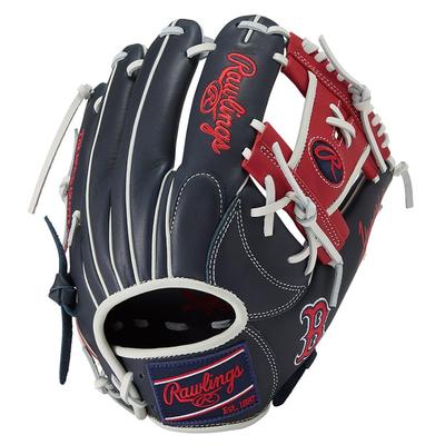 Rawlings Бейсбол HYPER TECH MLB TEAM Красная перчатка для бросков, Софтбол, GR5HTMN62, Для инфилдера, Sox, 11,25 дюйма, Для правши
