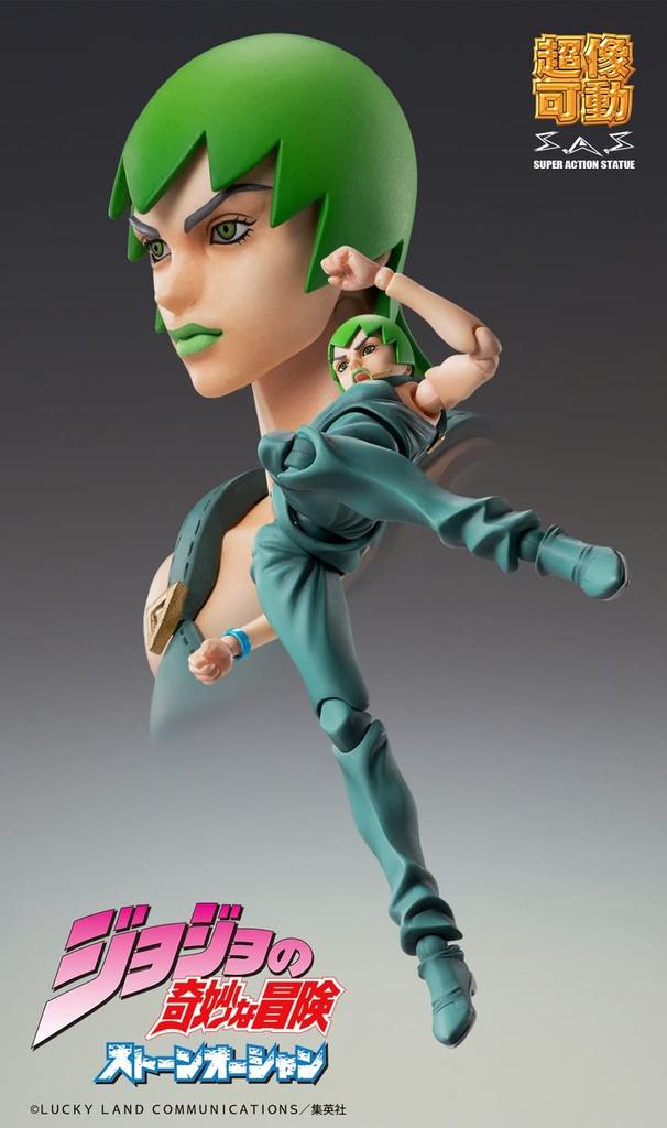 Super Action Statue Bizarre Adventure Part Stone 140mm PVC ABS POM Painted Movable Figure ME22779 "JoJo's 6 Ocean" "Fu-F" Approx. & &