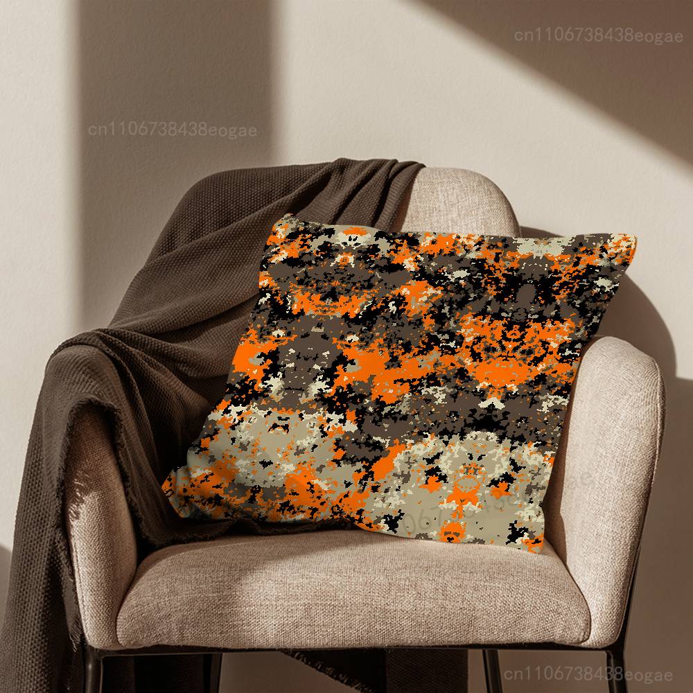 Чехол на декоративную подушку с рисунком Flecktarn Camo Для 45x45см,55x55см,30x30см Для украшения дома, спальни и как защита