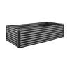 VEVOR Metal Raised Garden Bed, 2.4 x 1.2 x 0.6 m Outdoor Galvanized Planter Garden Box, Open Bottom Design