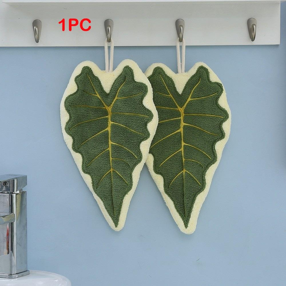 1Pcs New Style Hand Towel Home Convenient Hanging Double-layer Thickened Speed Dry Absorbent Hand Cloth Kitchen And Bathroom